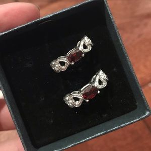 Red Gem Earrings
